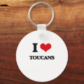 Porte-clés J'aime les Toucans (Recto)
