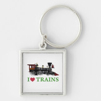 Porte-clés J'aime les trains