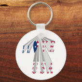 PORTE-CLÉS J'AIME LES USA (Recto)