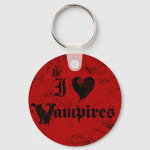 Porte-clés J'aime les vampires