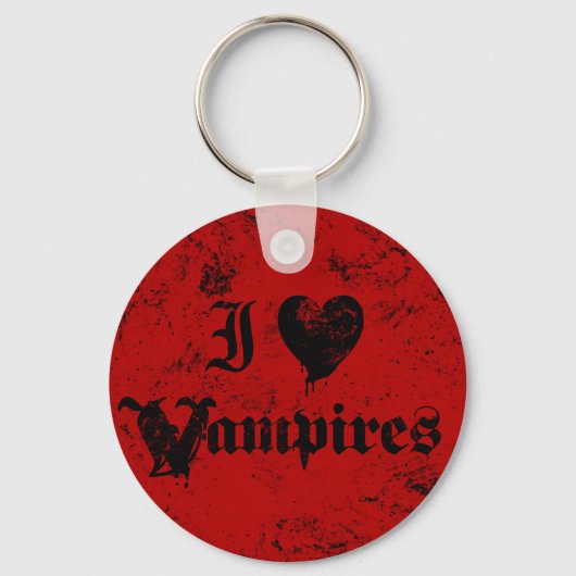 Porte-clés J'aime les vampires (Recto)