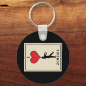 Porte-clés J'aime les zombies (Recto)