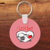 Porte-clés J'Aime L'Ewe. (Recto)