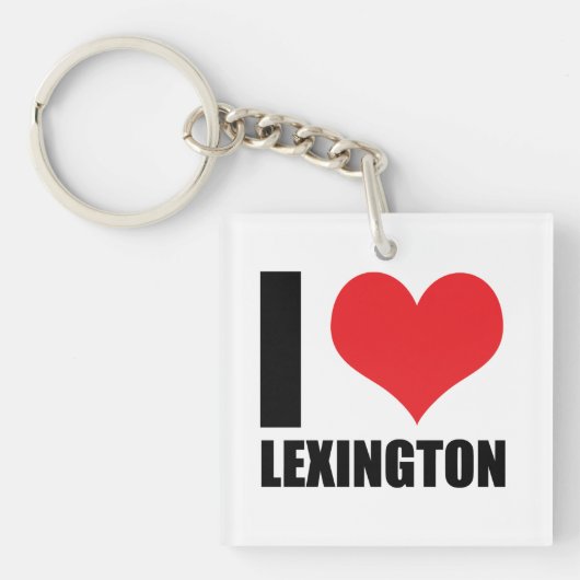 Porte-clés J'aime Lexington (Devant)