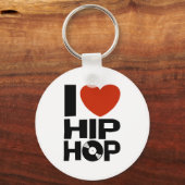 Porte-clés J'aime l'Hip hop (Recto)
