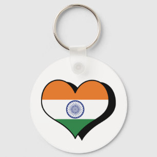 Porte-clés J'aime l'Inde