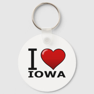 PORTE-CLÉS J'AIME L'IOWA