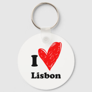 Porte-clés J'aime Lisbonne