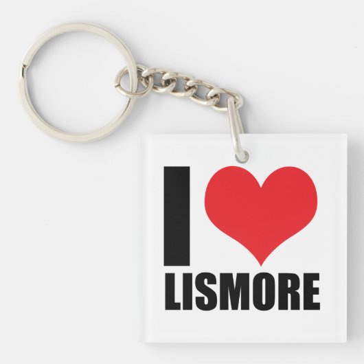 Porte-clés J'aime Lismore (Devant)