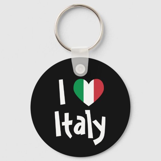Porte-clés J'aime l'Italie (Recto)