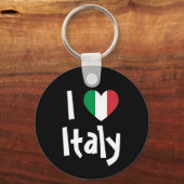 Porte-clés J'aime l'Italie (Recto)