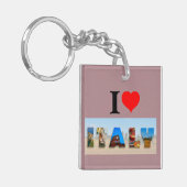 Porte-clés J'aime l'Italie (Devant gauche)
