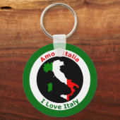 PORTE-CLÉS J'AIME L'ITALIE (Recto)