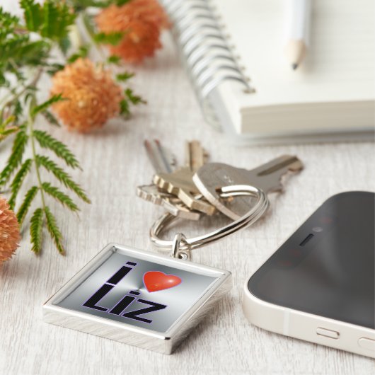 Porte-clés j'aime Liz (Côté)