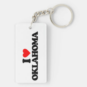 PORTE-CLÉS J'AIME L'OKLAHOMA