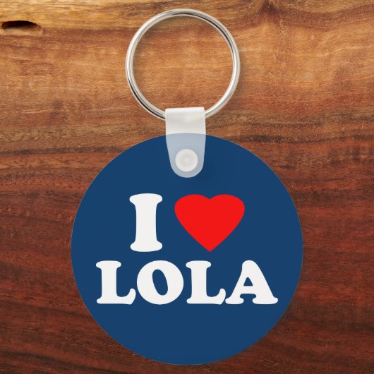 Porte-clés J'aime Lola (Recto)
