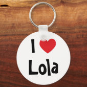 Porte-clés J'aime Lola Porte - clé (Recto)