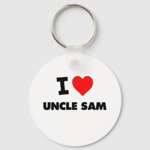 Porte-clés J'aime l'Oncle Sam