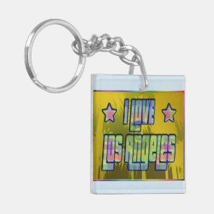 Porte-clés J'AIME Los Angeles belle Porte - clé d'ombre