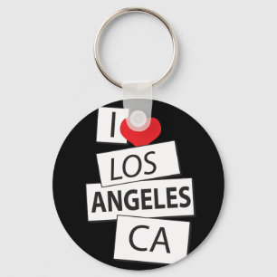 Porte-clés J'aime Los Angeles CA