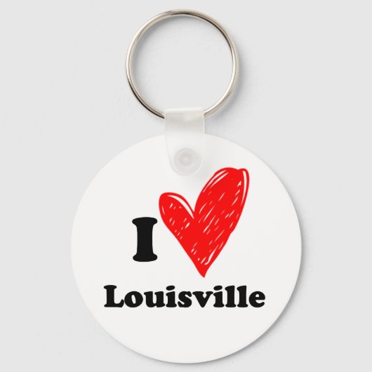 Porte-clés J'aime Louisville (Recto)