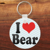 Porte-clés J'aime l'ours (Recto)