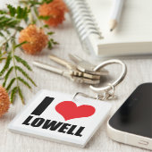 Porte-clés J'aime Lowell (Devant Droit)