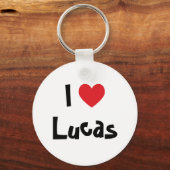 Porte-clés J'aime Lucas (Recto)