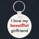 Porte-clés J'aime ma belle petite amie<br><div class="desc">Rappelez à quelqu'un l'importance qu'ils ont vraiment. <3</div>