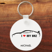 Porte-clés J'aime ma BRZ (Recto)