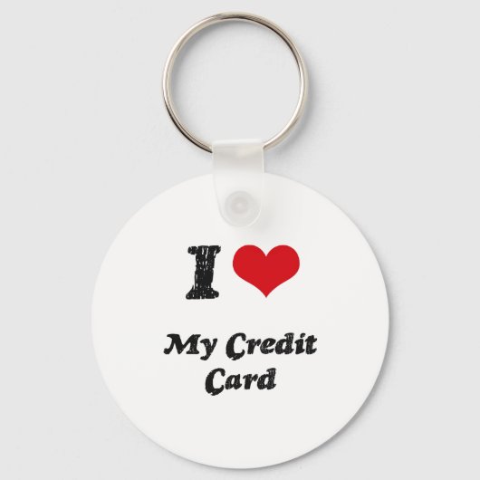 Porte-clés J'aime ma carte de crédit (Recto)