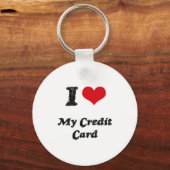 Porte-clés J'aime ma carte de crédit (Recto)