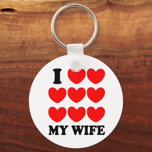 Porte-clés J'Aime Ma Femme (Recto)