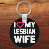 Porte-clés J'AIME MA FEMME LESBIENNE - BLANC -.png (Recto)