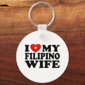 Porte-clés J'Aime Ma Femme Philippine (Recto)