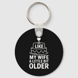 Porte-clés J'aime ma femme un peu plus âgée humour femme