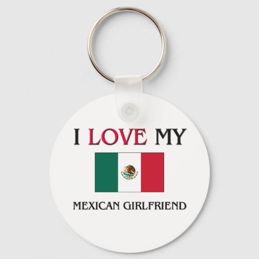 Porte-clés J'Aime Ma Fille Mexicaine (Recto)