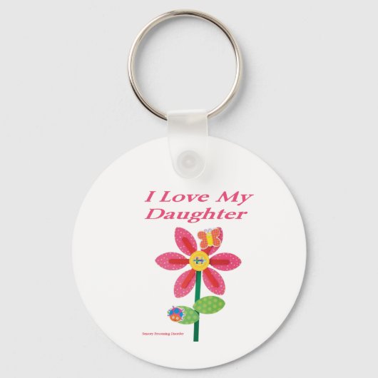 Porte-clés j'aime ma fille spd (Recto)