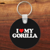 PORTE-CLÉS J'AIME MA GORILLA (Recto)