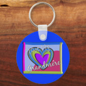 Porte-clés J'aime ma grand-mère (FRANÇAIS) (Recto)