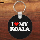 PORTE-CLÉS J'AIME MA KOALA (Recto)