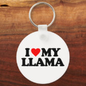 PORTE-CLÉS J'AIME MA LAMA (Recto)