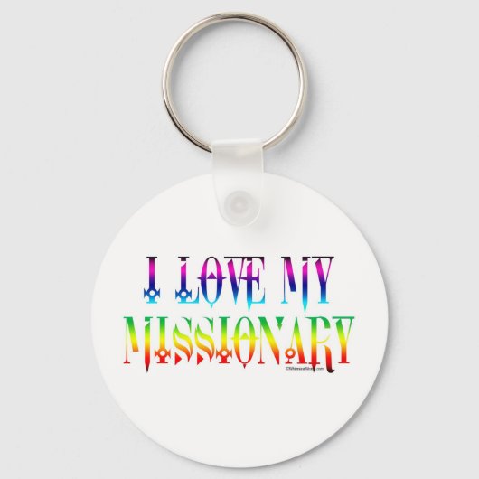PORTE-CLÉS J'AIME MA MISSIONNAIRE (Recto)