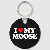 PORTE-CLÉS J'AIME MA MOOSE (Recto)
