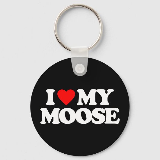 PORTE-CLÉS J'AIME MA MOOSE (Recto)