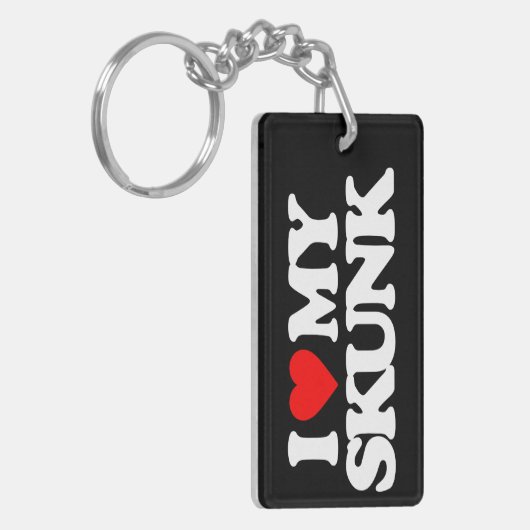 PORTE-CLÉS J'AIME MA MOUFFETTE (Devant gauche)