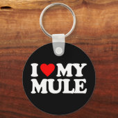 PORTE-CLÉS J'AIME MA MULE (Recto)