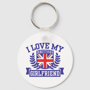 Porte-clés J'Aime Ma Petite Amie Britannique