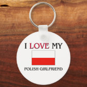 Porte-clés J'Aime Ma Petite Amie Polonaise (Recto)