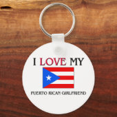 Porte-clés J'Aime Ma Petite Amie Portoricaine (Recto)